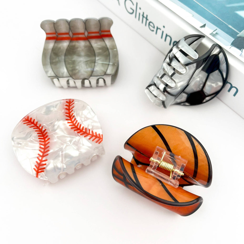 Sports Series Claw Clip, Basketball and Football Hair Clip