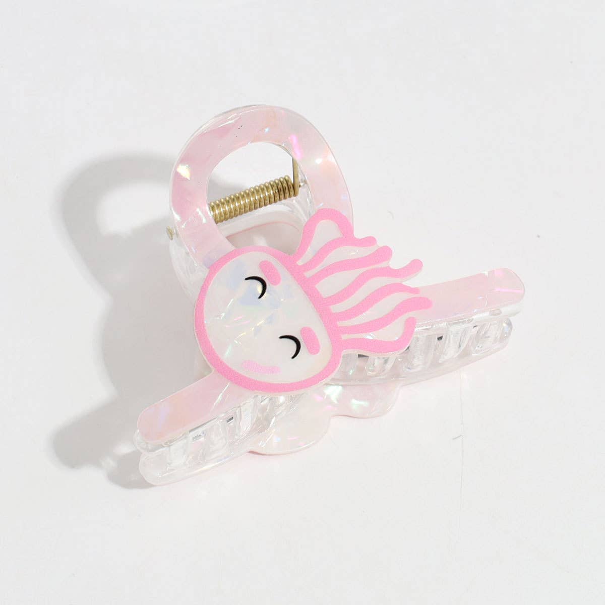Cartoon Iridescent Ocean Animal Design Hair Claw Clip