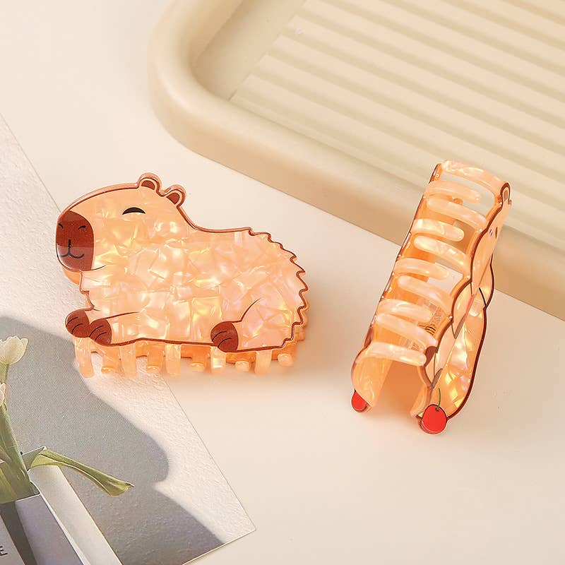 Capybara Hair Claw Clip