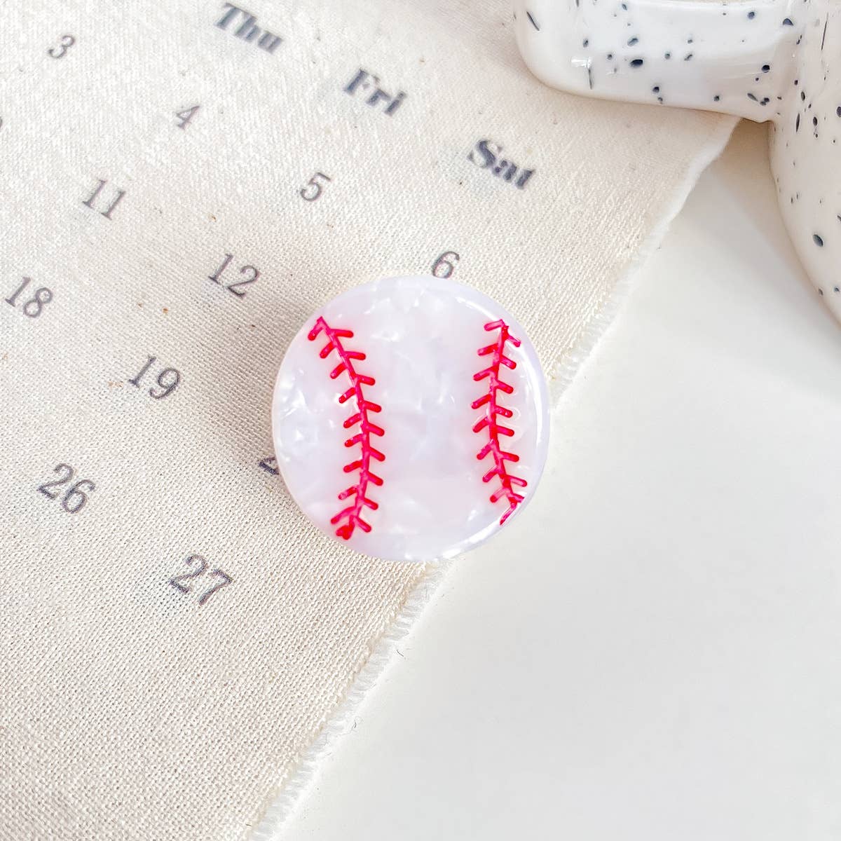 Mini Sports Ball Hair Claw Clip