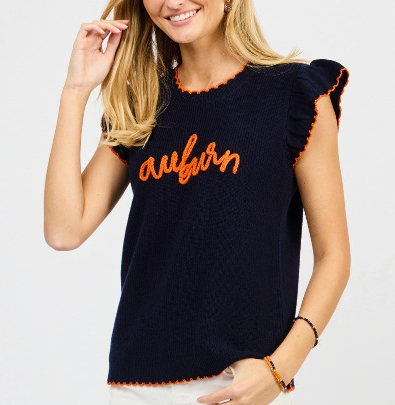 Auburn Script Sweater
