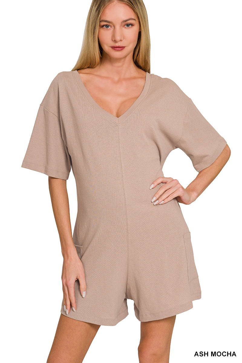 Backroad Babe Romper Mocha