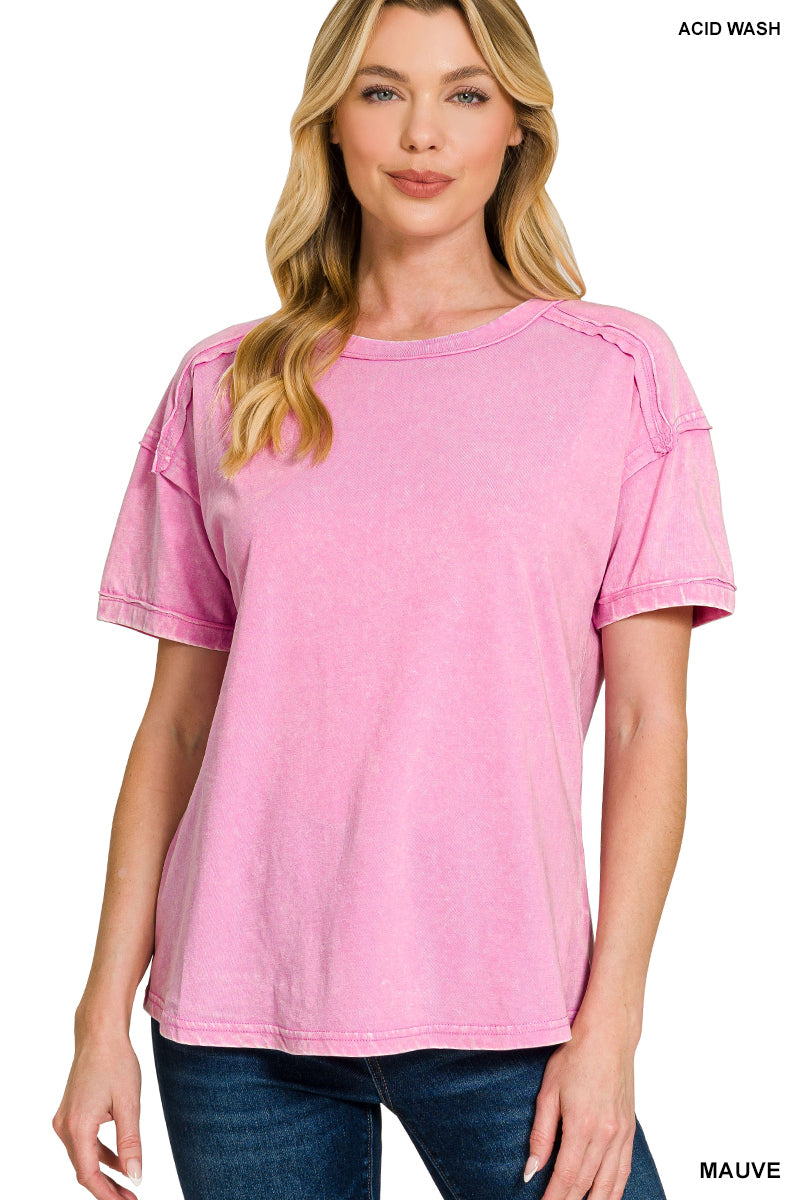 Everyday Washed Tee Mauve