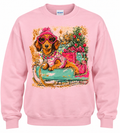 Christmas Weenie Dog Graphic Sweatshirt