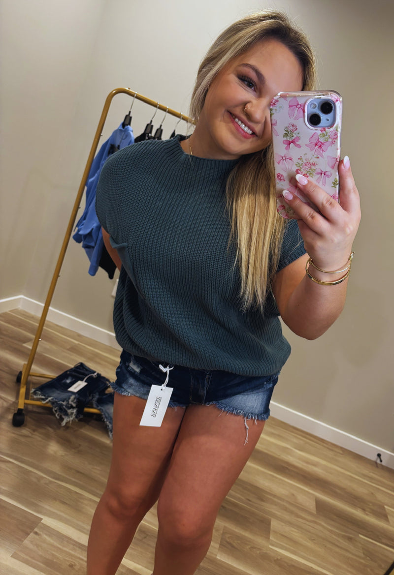 Canyon Breeze Knit Top Ash Jade