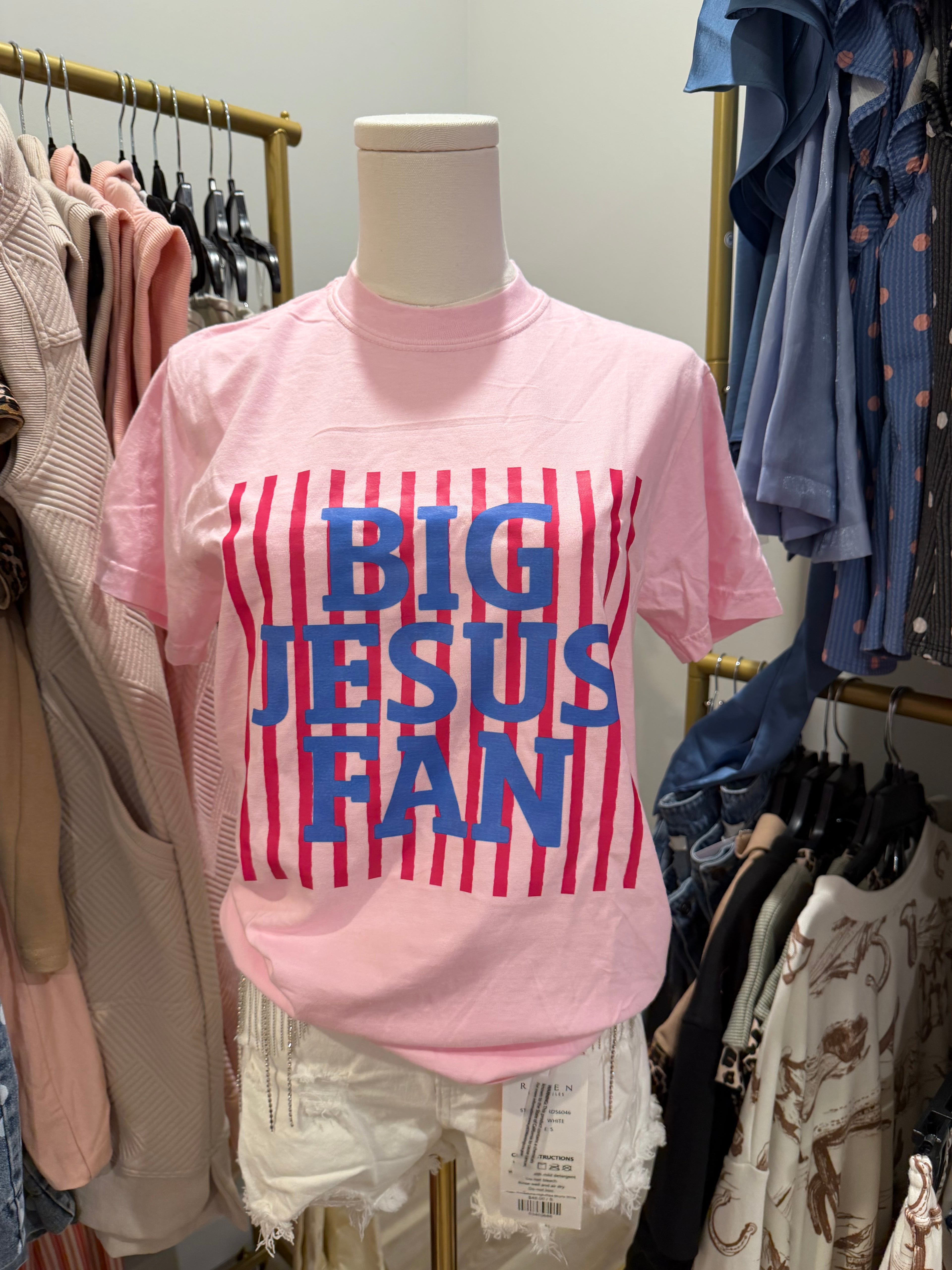 Big Jesus Fan Graphic Tee