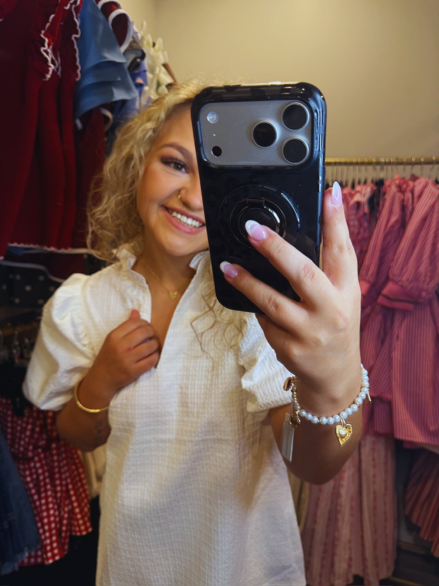 Textured Ruffle Sleeve Mini Dress