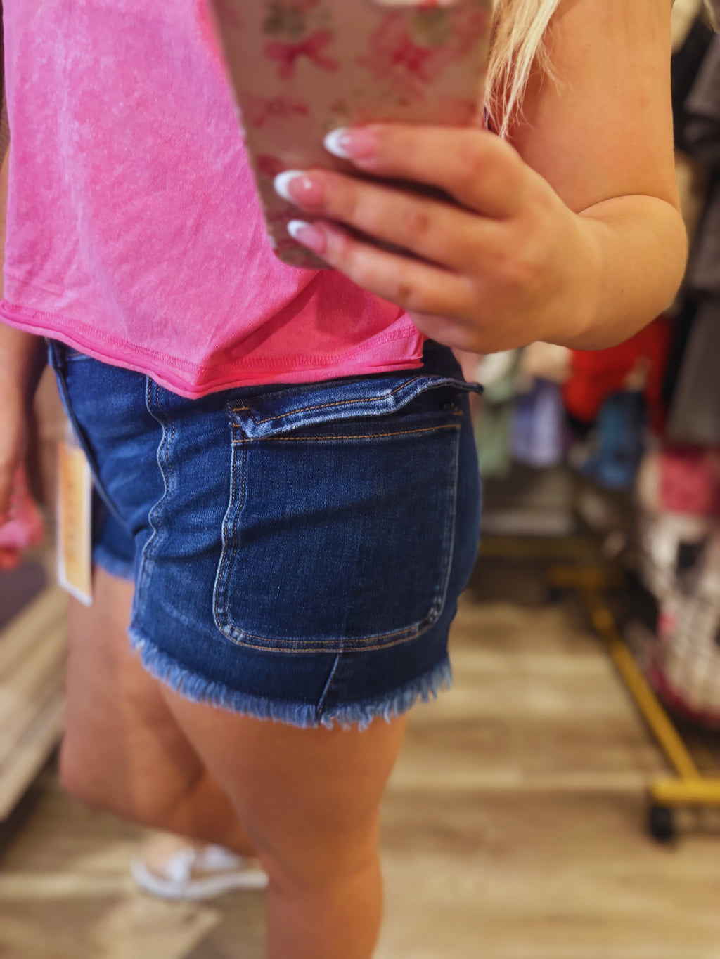 Risen High Rise Dark Shorts