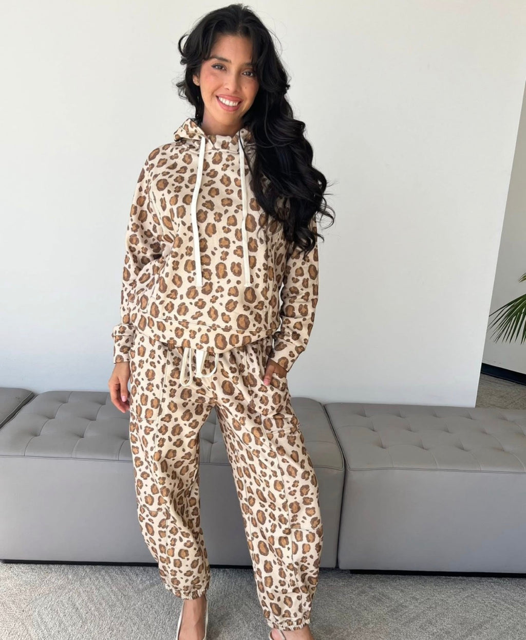Cozy Leopard Lounge Set