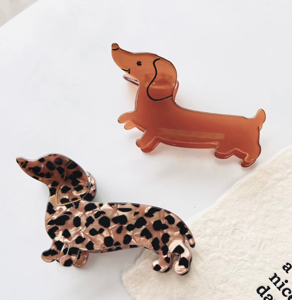Weenie Dog Hair Clip