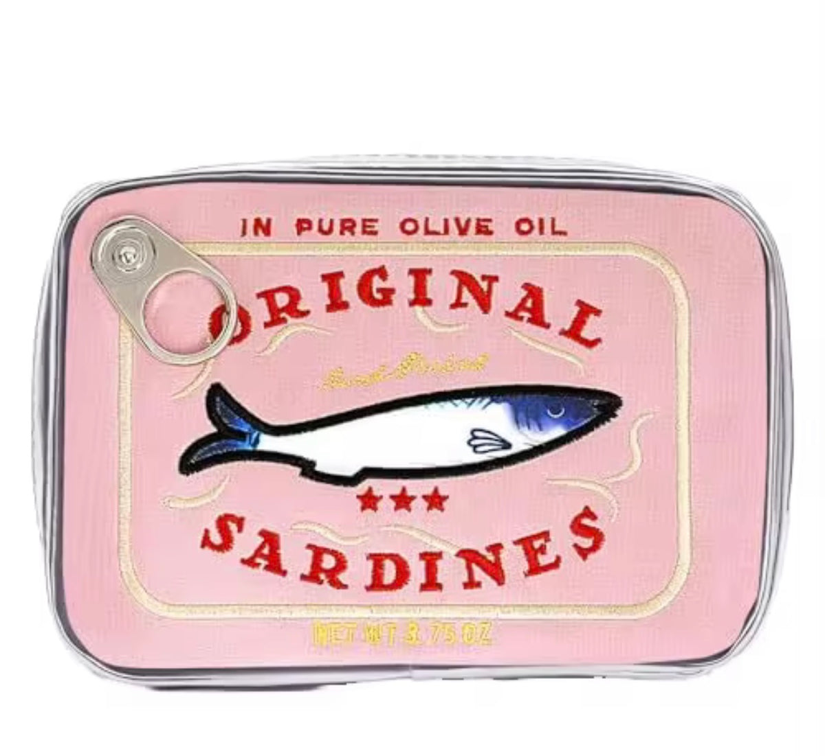 Sardine Tin Zipper Pouch