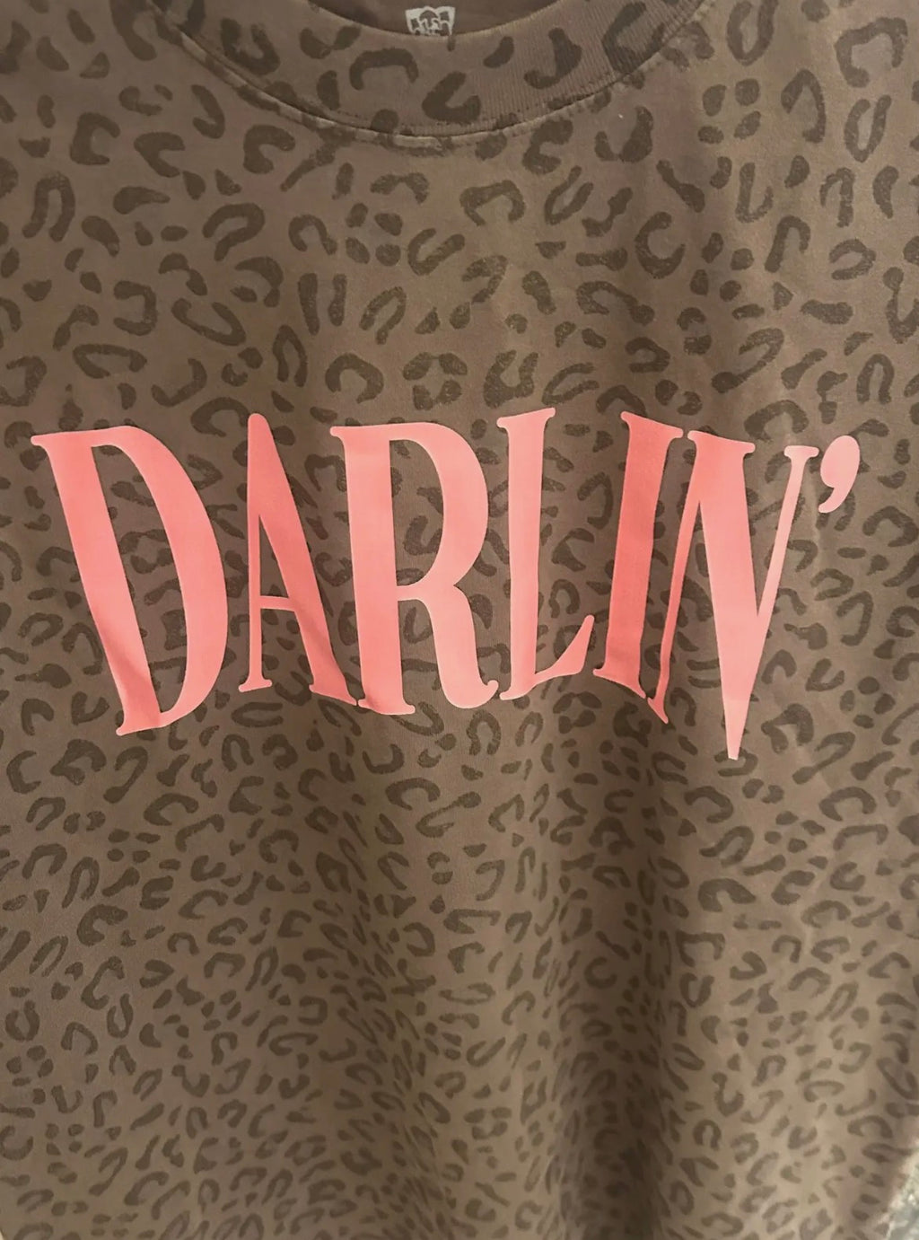 Darlin’ Pink Puff Leopard Graphic Tee