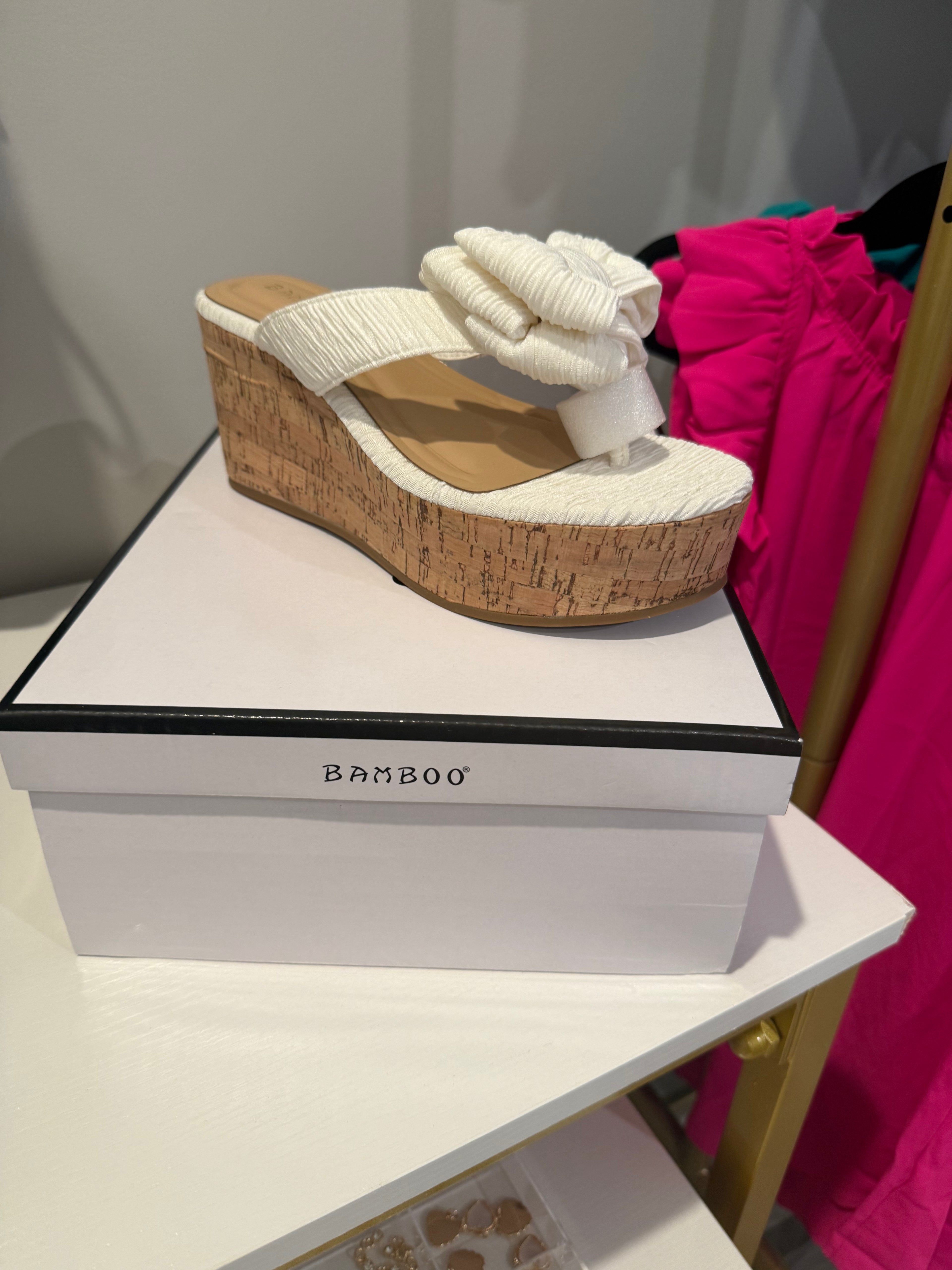 Sweet Magnolia Cork Wedges