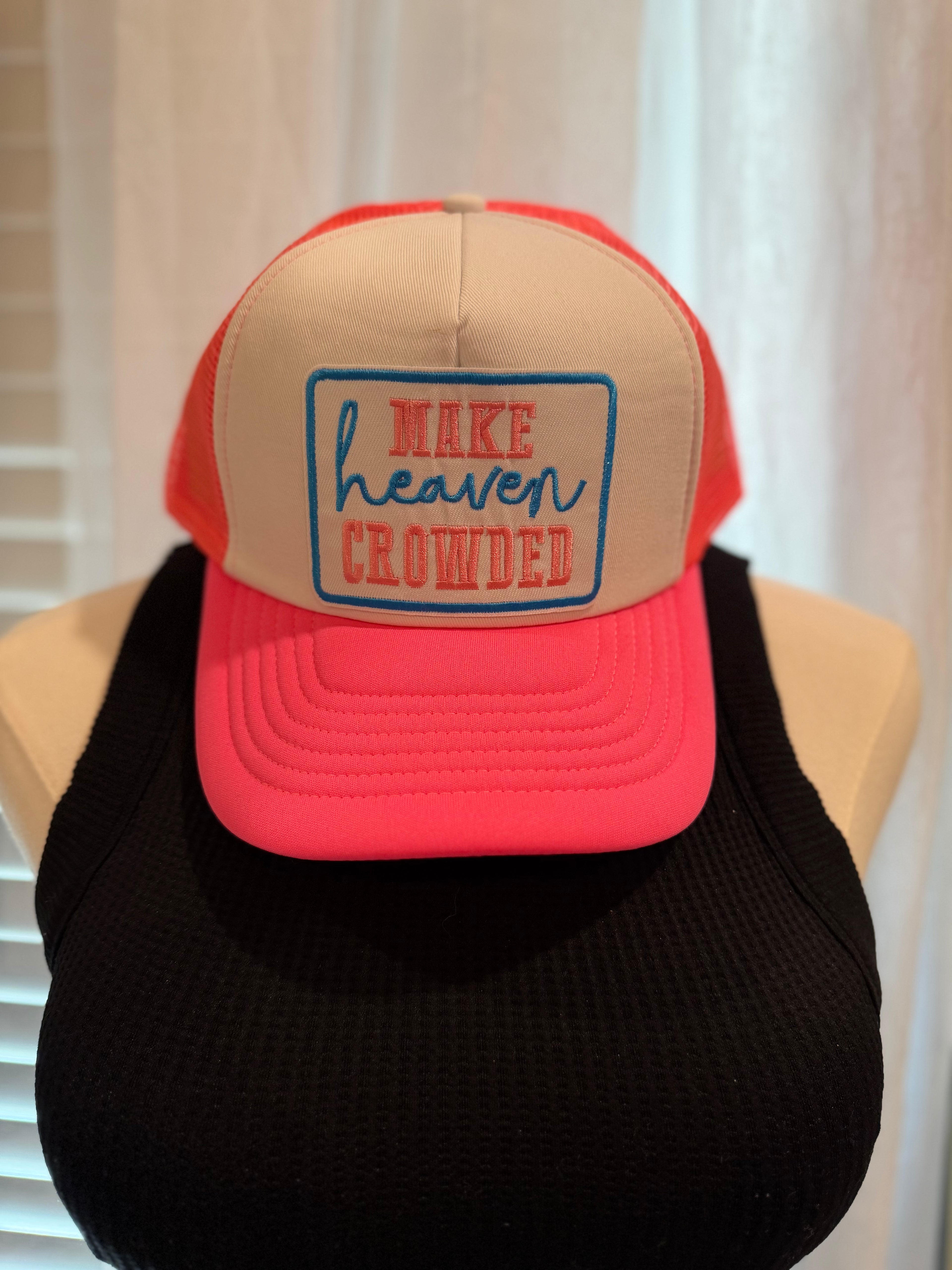 Make Heaven Crowded Trucker Hat – Pink