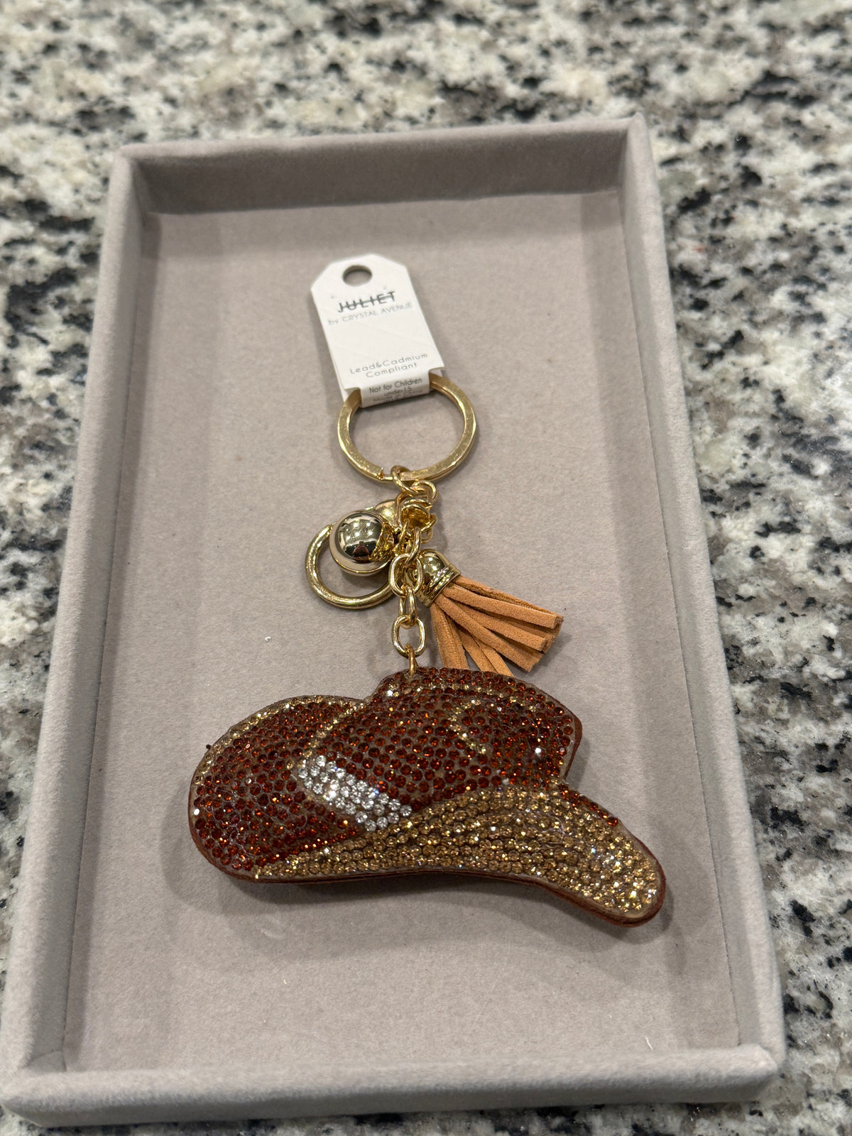 Cowboy Hat Bag Charm & Keychain