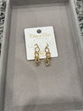Golden Horse Bit Dangle Earrings