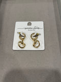 Golden Horse Bit Drop Earrings