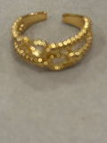 Golden Stirrup Ring