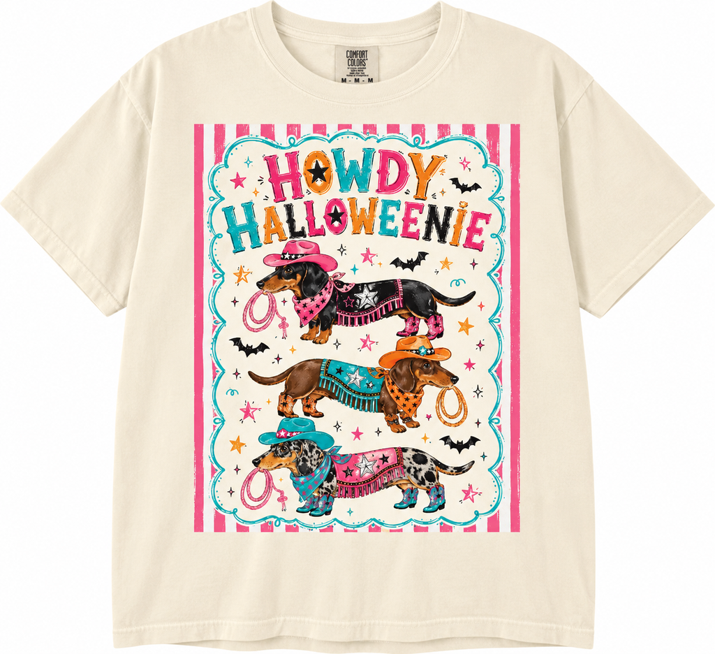 Howdy Halloweenie Graphic Tee