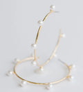 Juniper Pearl Hoop Earrings