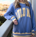 LuLu Mac Social Society Lavender Butter Stitch Sweatshirt