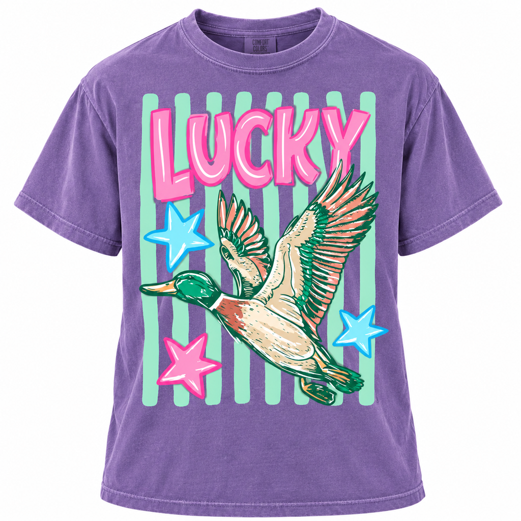 Striped Lucky Duck Tee