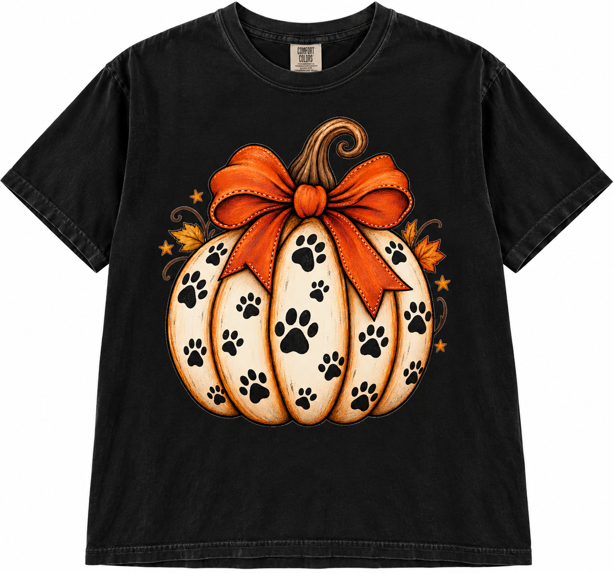 Paw Print Pumpkin Graphic Tee