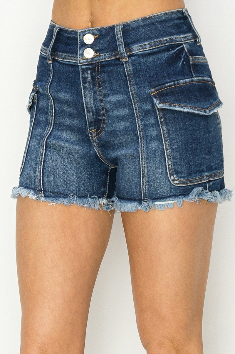 Risen High Rise Dark Shorts