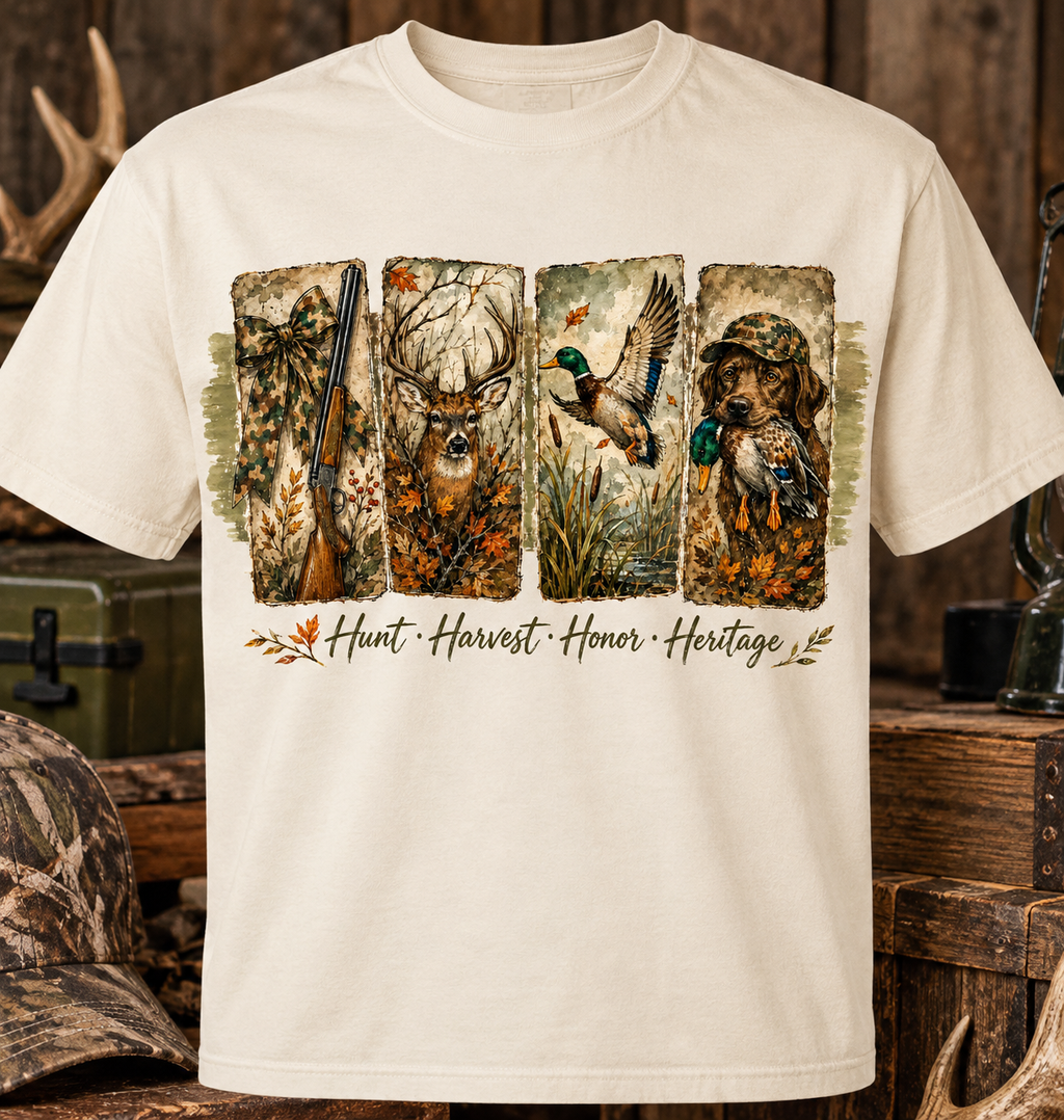 Hunt, Harvest & Heritage Graphic Tee