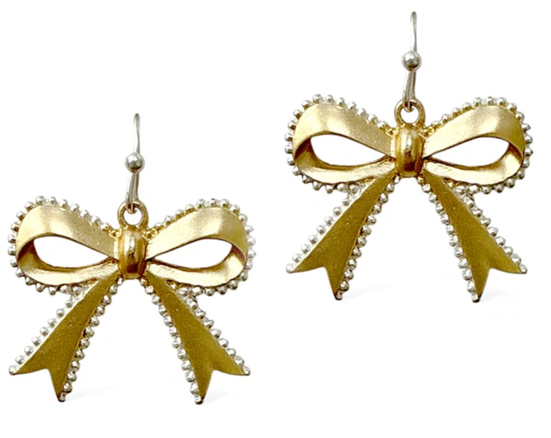 Golden Hour Bow Earrings