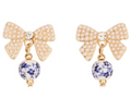 Blue Belle Bow Earrings