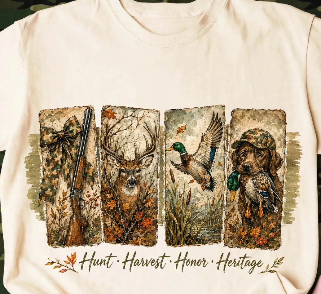Hunt, Harvest & Heritage Graphic Tee