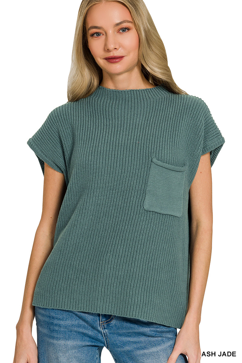 Canyon Breeze Knit Top Ash Jade