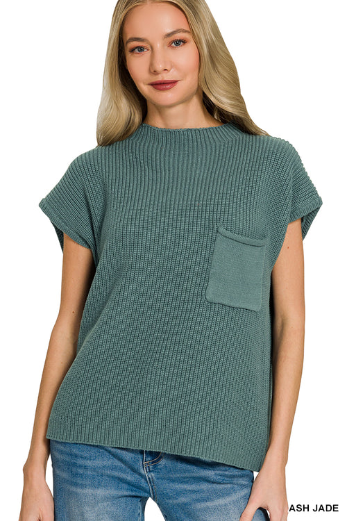 Canyon Breeze Knit Top Ash Jade