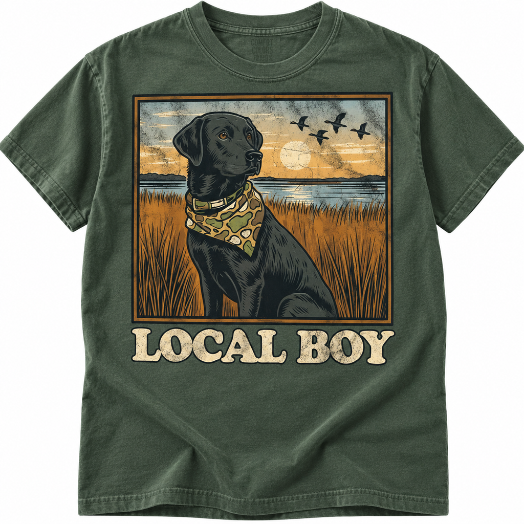 Local Boy Duck Hunting Lab