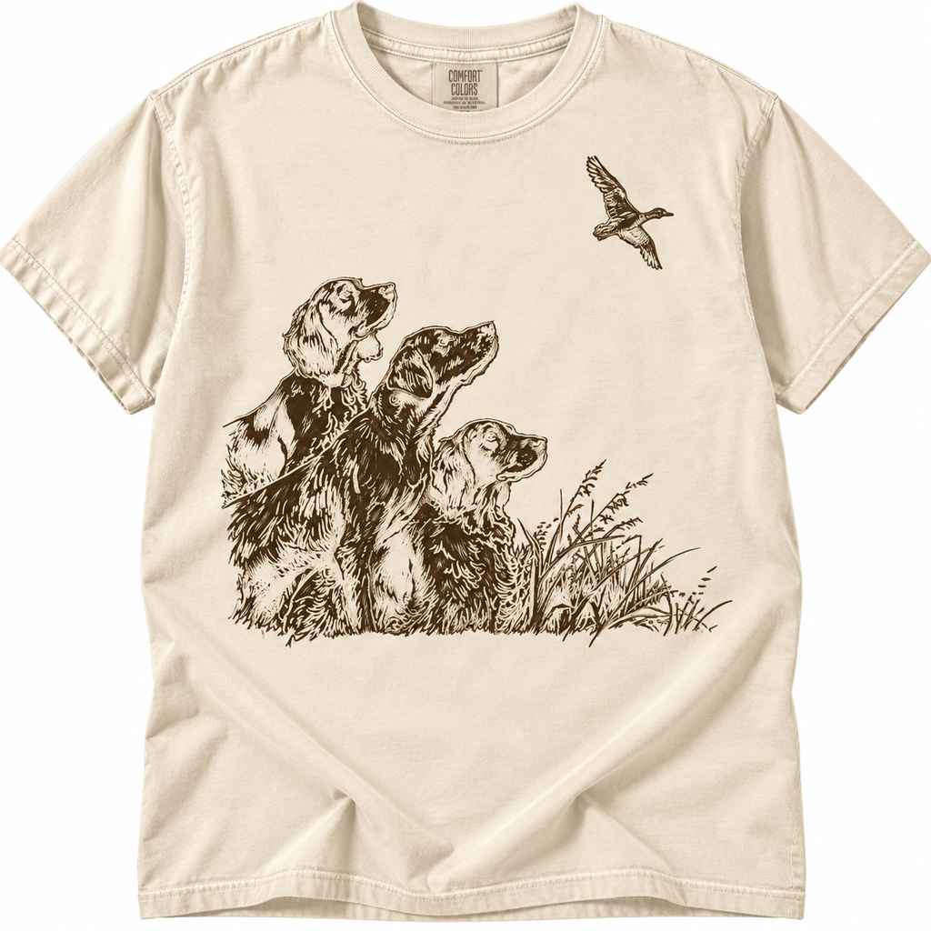 Dogs Hunting Graphic Tee