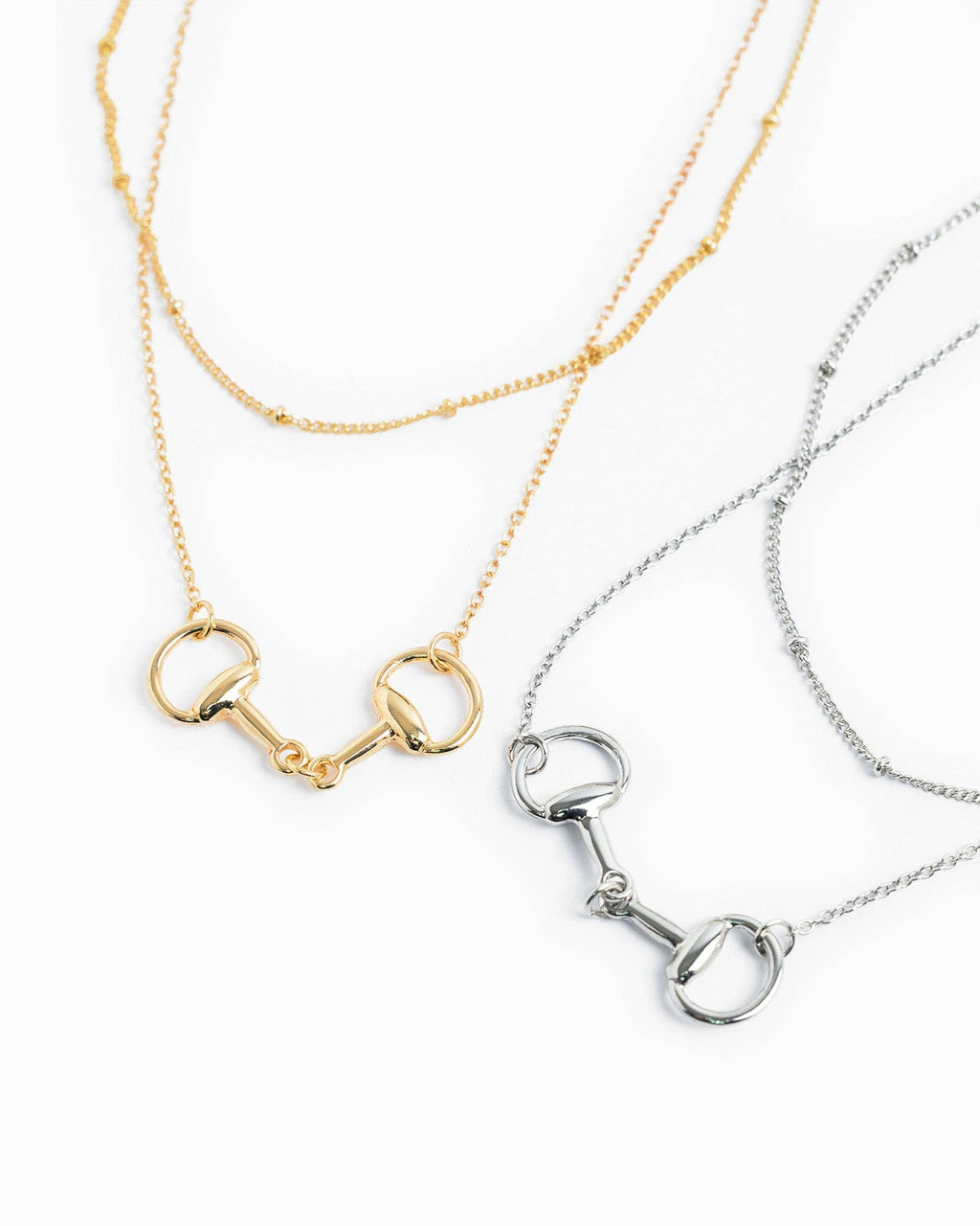 Layered Double Horsebit Necklace