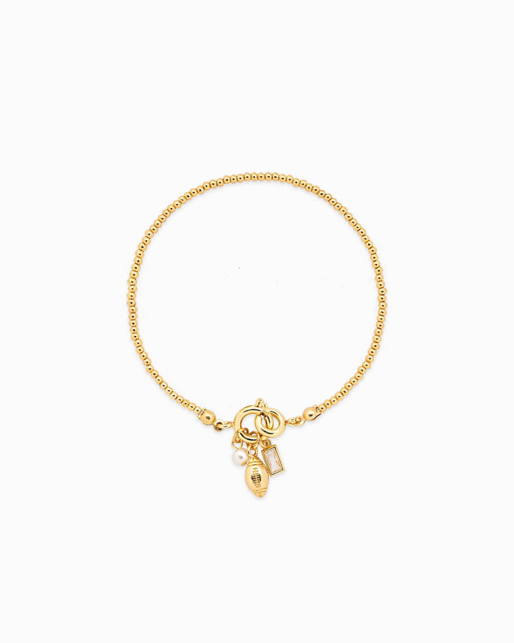 Touchdown Football Charm Bracelet