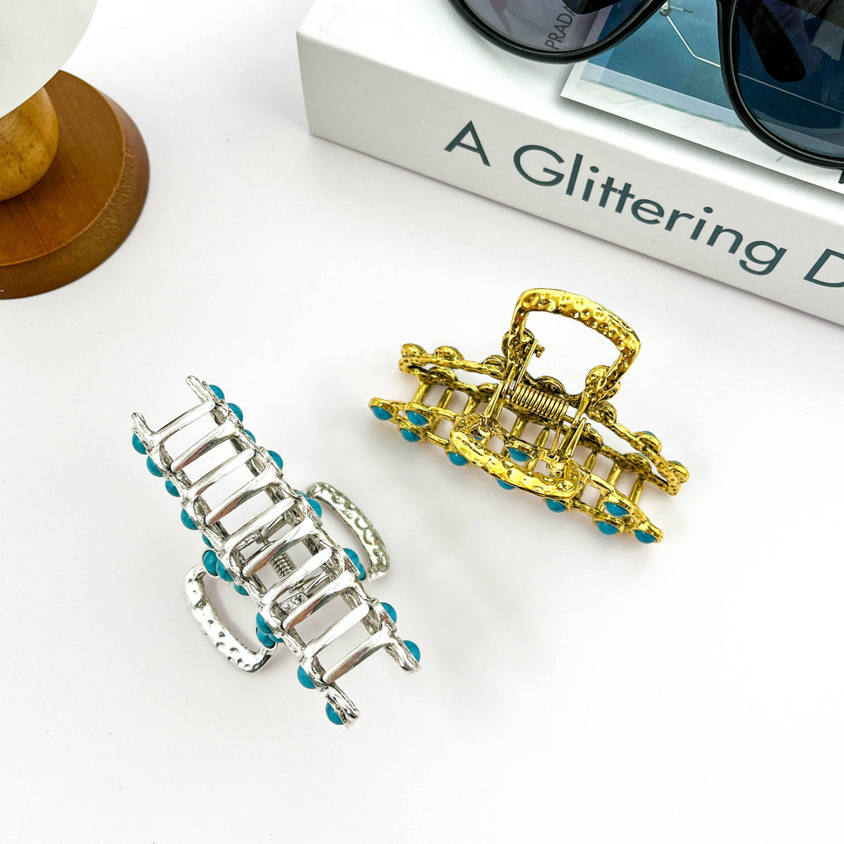 Turquoise Hair Claw Clip