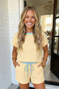 Ribbed Color Block Trim Set