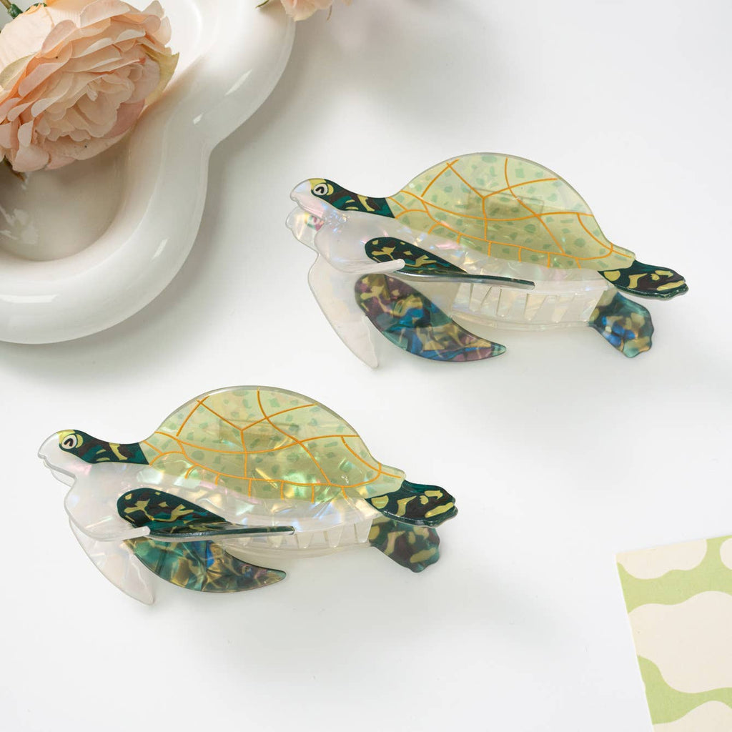 Sea Turtle Hair Claw Clip