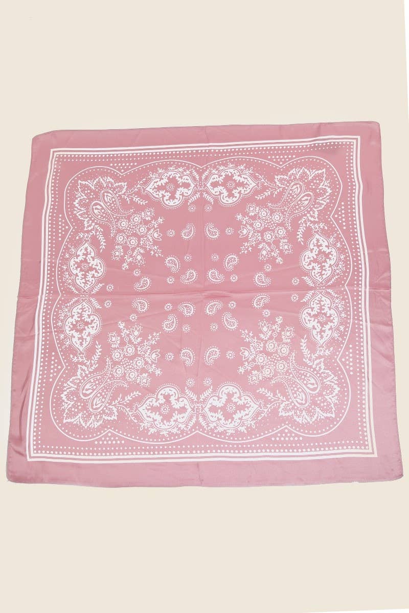 Light Paisley Bandana Scarf