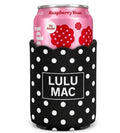 Lulu Mac Black & White Dot Koozie