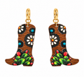 Western Boot & Cactus Earrings