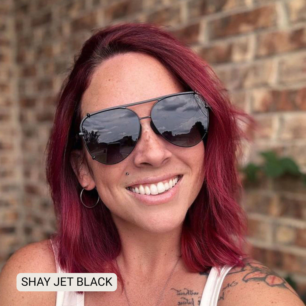 SHAY - Women's Polarized Large Hair Friendly Aviator