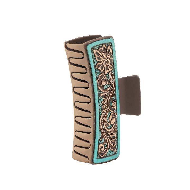 Rustic Copper Floral Hair Clip