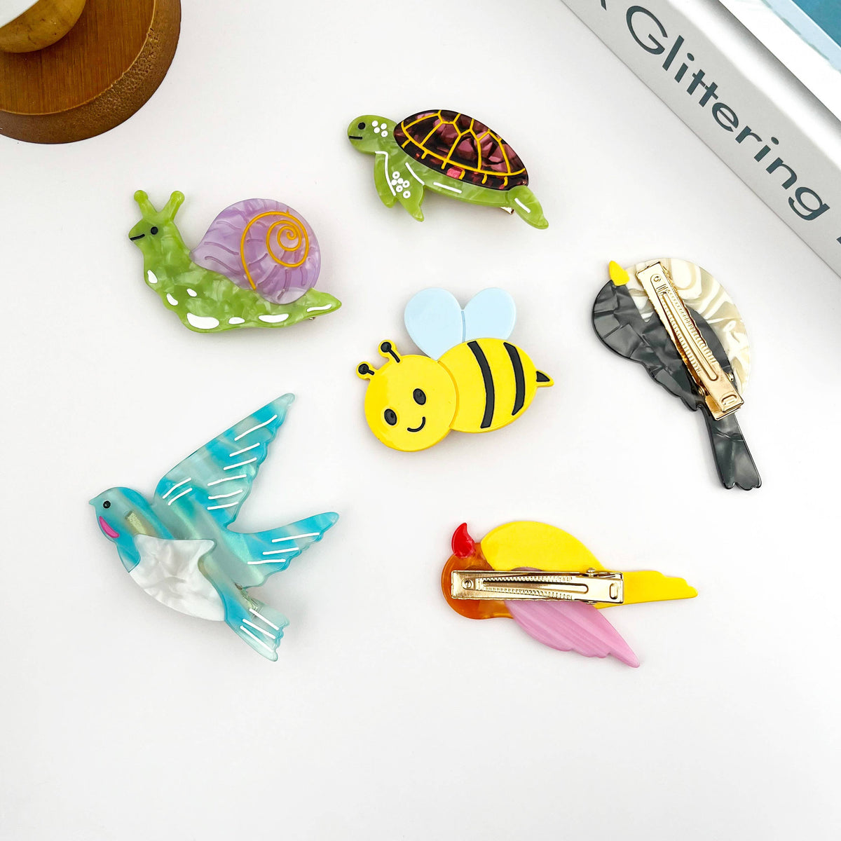Whimsical Animal Side Hair Clips, Alligator Barrette
