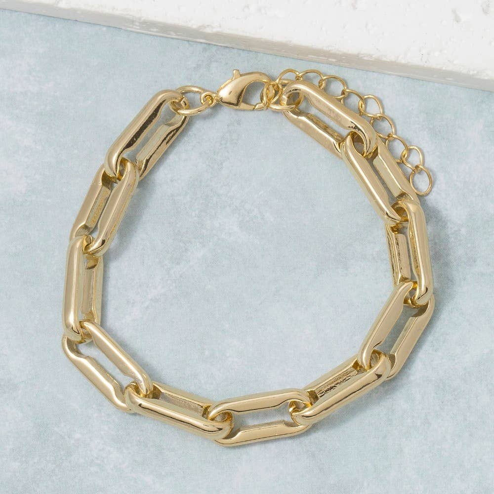 Chunky Paperclip Chain Bracelet