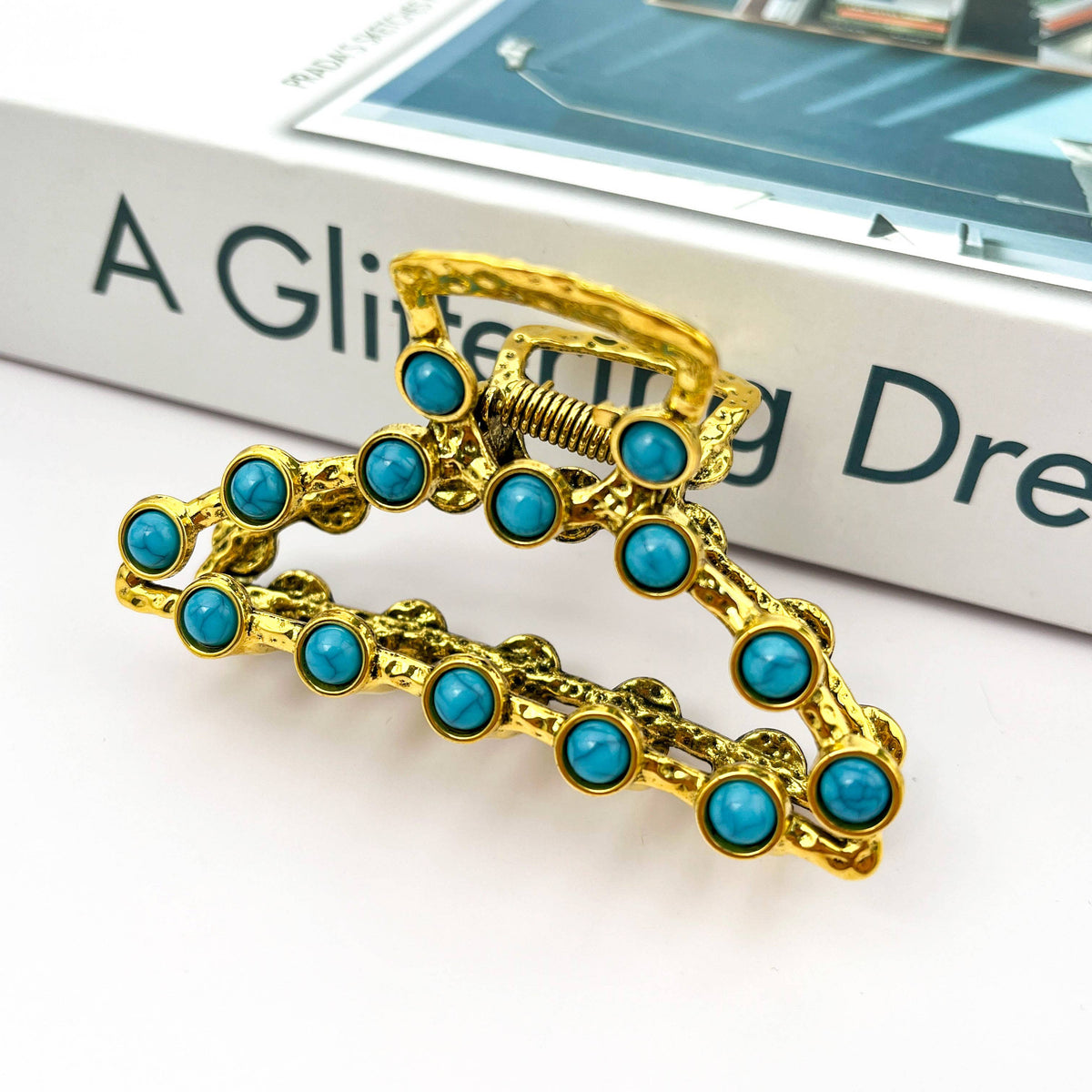 Turquoise Hair Claw Clip