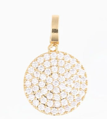 Crystal Coin Charm